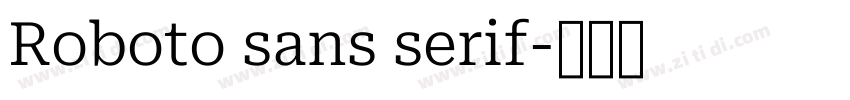 Roboto sans serif字体转换